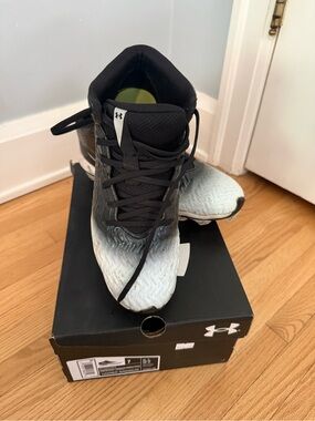 Under Armour Black and White Gradient Training Sneakers